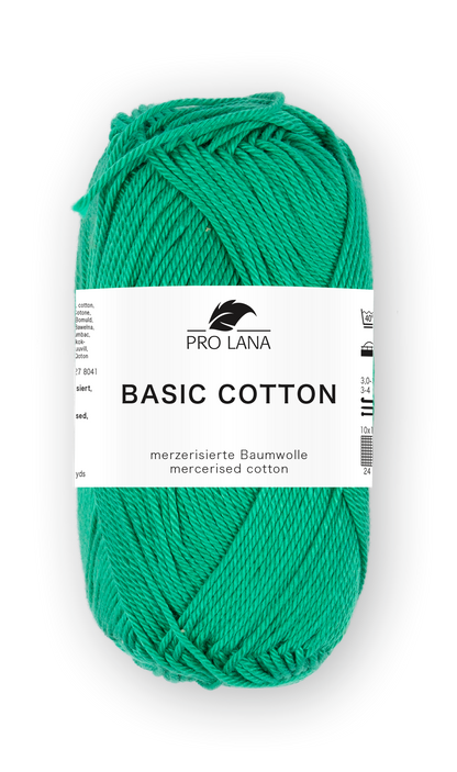 Basic Cotton / Knäuel 50g/125m LL / 100% Baumwolle mercerisiert gasiert