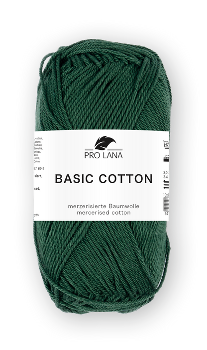 Basic Cotton / Knäuel 50g/125m LL / 100% Baumwolle mercerisiert gasiert