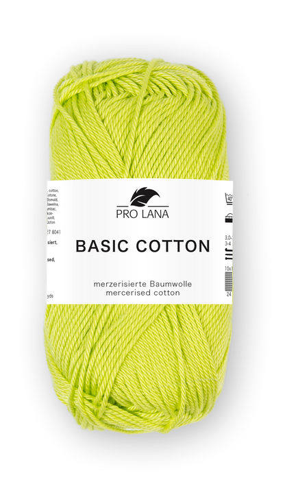 Basic Cotton / Knäuel 50g/125m LL / 100% Baumwolle mercerisiert gasiert