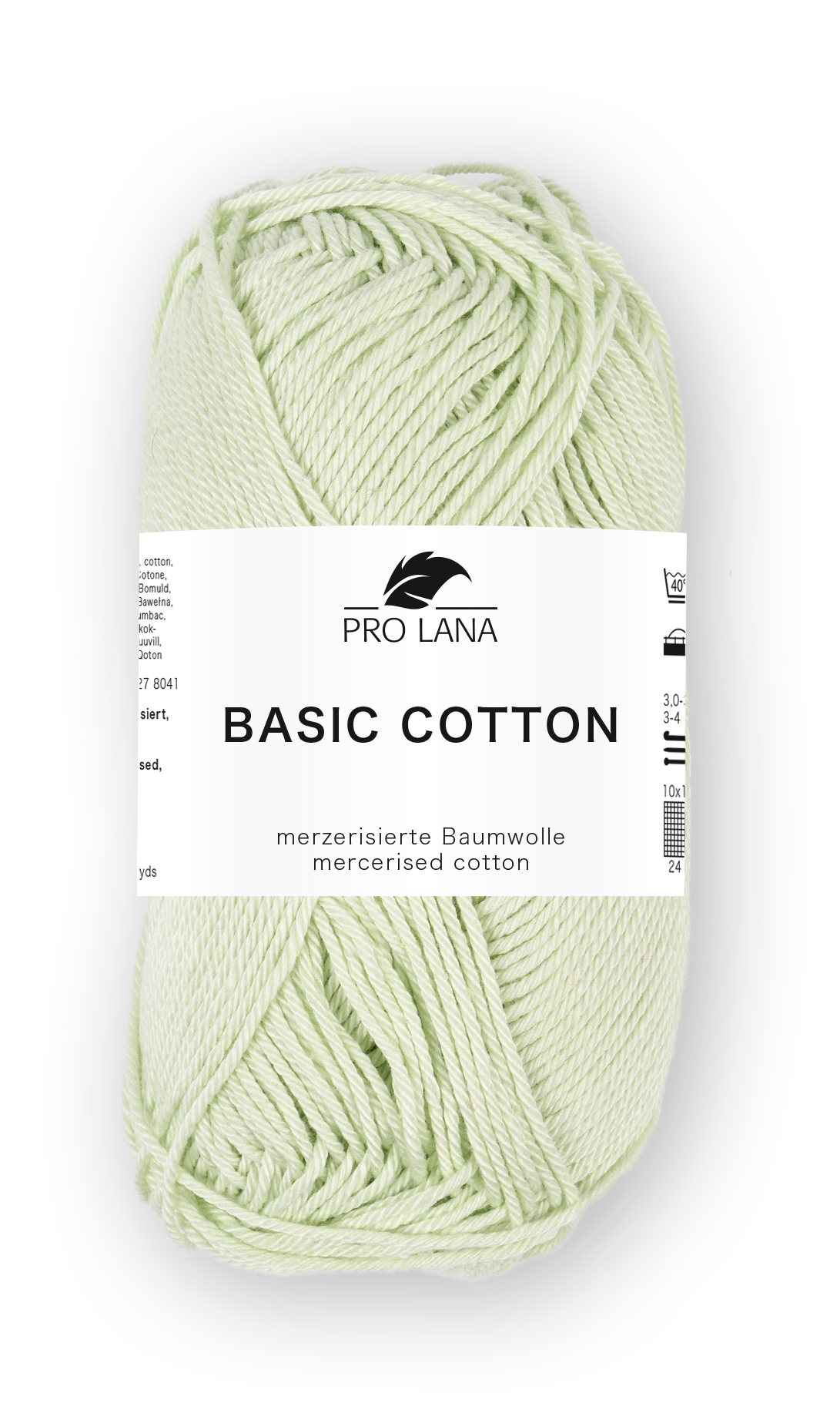 Basic Cotton / Knäuel 50g/125m LL / 100% Baumwolle mercerisiert gasiert