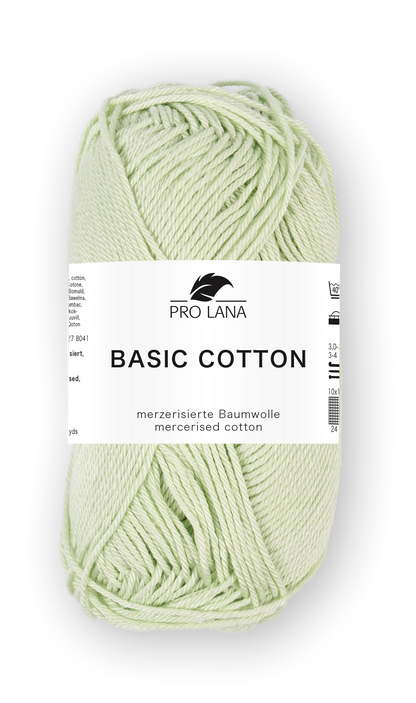 Basic Cotton / Knäuel 50g/125m LL / 100% Baumwolle mercerisiert gasiert