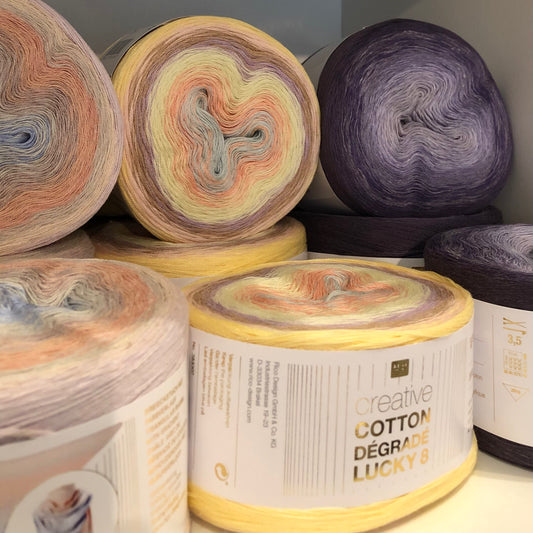 Creative Cotton Dégradé Lucky 8 / Bobbel 200g/800m LL / 50% Baumwolle, 50% Polyacryl