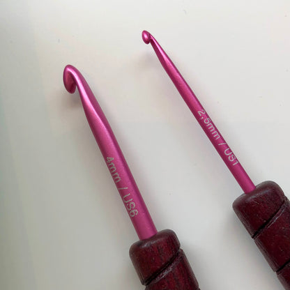 addiUnicorn Purpleheart 597-2 Häkelnadel mit Holzgriff