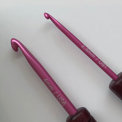 addiUnicorn Purpleheart 597-2 Häkelnadel mit Holzgriff
