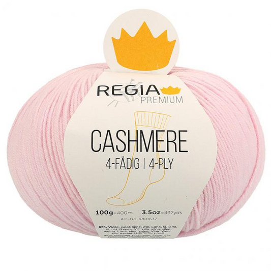 Schachenmayr REGIA Premium Cashmere Sockenwolle 4-fädig / Knäuel 100g/400m LL / 65% Wolle, 25% Polyamid, 10% Kaschmir