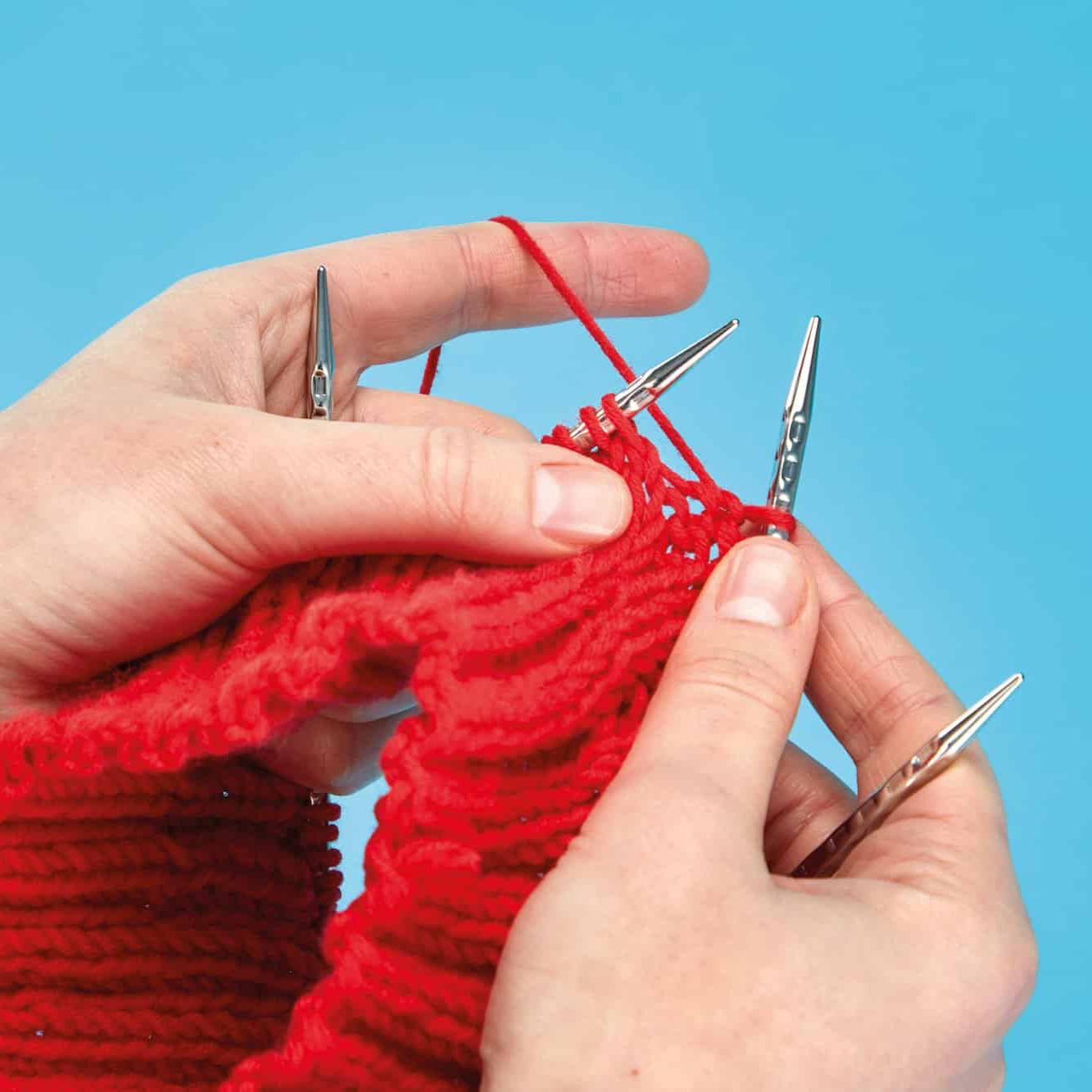 addi CrasyTrio Novel Long 770-2 / Messingspitze weißbronziert / Stricknadeln für kleinere Projekte