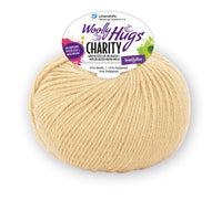 Woolly Hugs Charity 50g 75% Wolle, 15% Poyamid, 10% sonstige Fasern