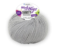 Woolly Hugs Charity 50g 75% Wolle, 15% Poyamid, 10% sonstige Fasern