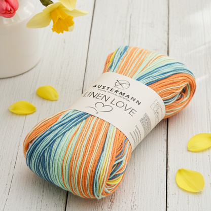 Linen Love / 50g/155m LL /  89% Leinen, 10% Baumwolle, 1% Polyamid