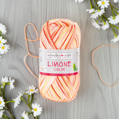 Limone Color / Knäuel 50g/125m LL / 100% Baumwolle mercerisiert gasiert / vegan