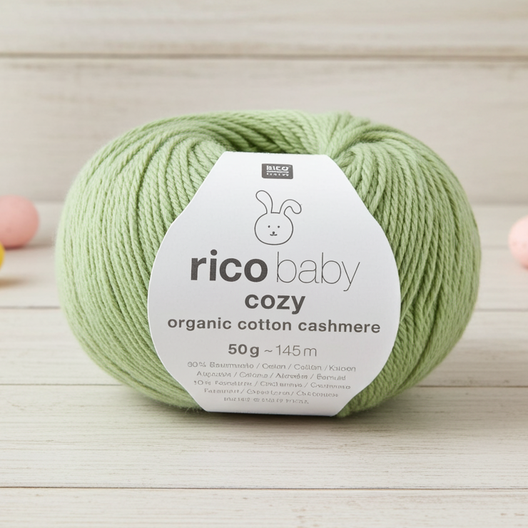 Cozy Organic Cotton Cashmere / Knäuel 50g / 145m LL / 90% Bio-Baumwolle, 10% Kaschmir