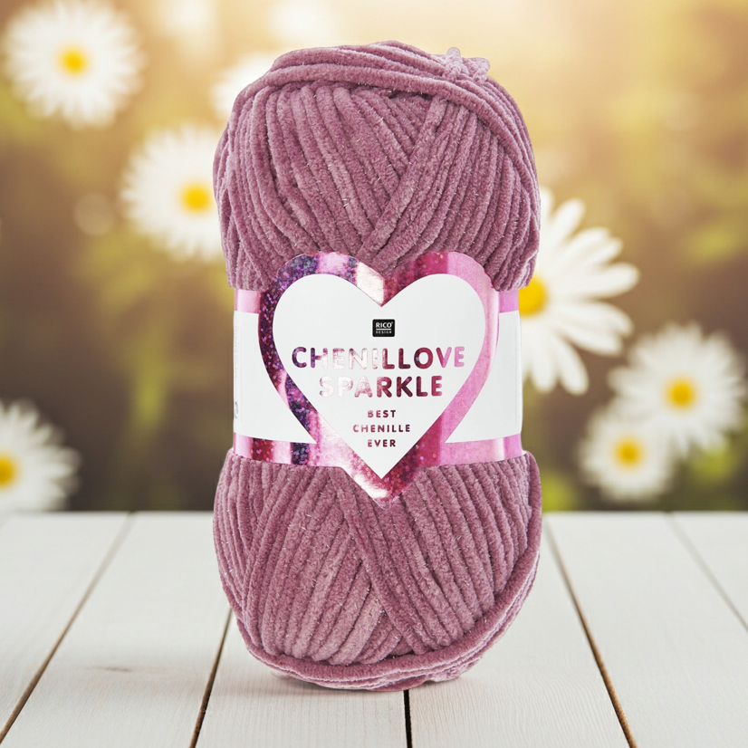 Chenillove Sparkle/ Knäuel 100g / 110m LL / 100% Polyester