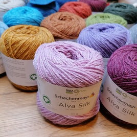 Alva Silk von Schachenmayr 50g/230m - Naturfasern aus Merinowolle, Baumwolle und Seide
